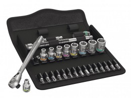 Wera Zyklop Metal-Switch Slim Ratchet & Socket Set of 28 Metric 1/4in Drive £92.99